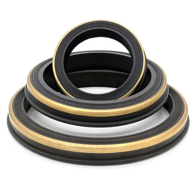 नाइट्राइल (एनबीआर) हैमर यूनियन सील 10,000 पीएसआई से 15,000 पीएसआई उच्च दबाव अनुप्रयोगों के लिए पीतल बैक-अप रिंग के साथ