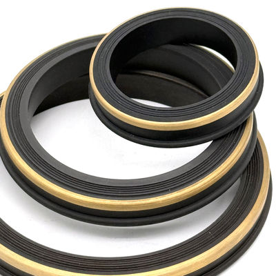 नाइट्राइल (एनबीआर) हैमर यूनियन सील 10,000 पीएसआई से 15,000 पीएसआई उच्च दबाव अनुप्रयोगों के लिए पीतल बैक-अप रिंग के साथ