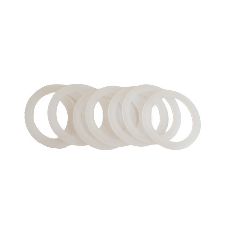 एफडीए-अनुपालन खाद्य ग्रेड सिलिकॉन रबर गैसकेट के साथ 40-90 किनारे एक कठोरता और अनुकूलित आकार