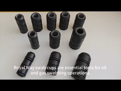 तेल प्रतिरोधी टीए प्रकार तार ट्यूबिंग रबर Swabs तेल क्षेत्र के लिए कप कस्टम आकार रंग स्वीकार करते हैं